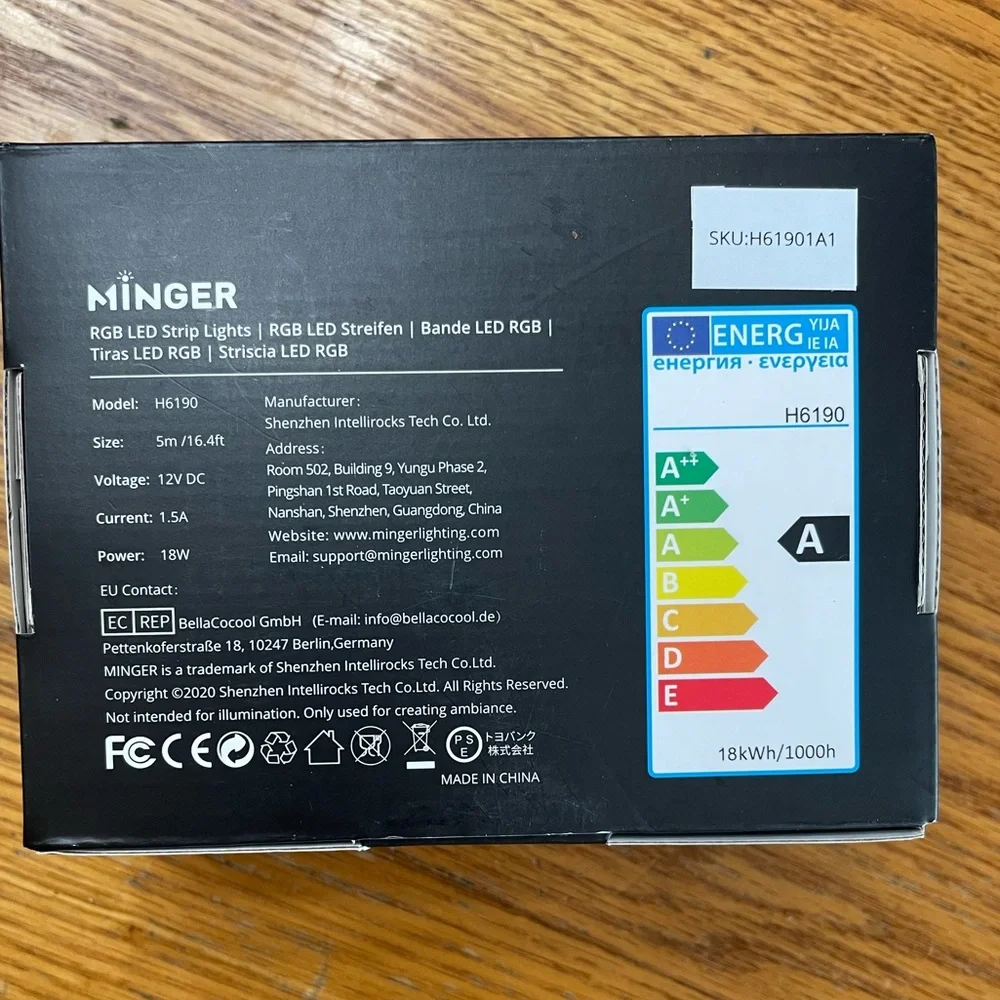 !! NEW!! Minger RGB LED light strip w/remote set